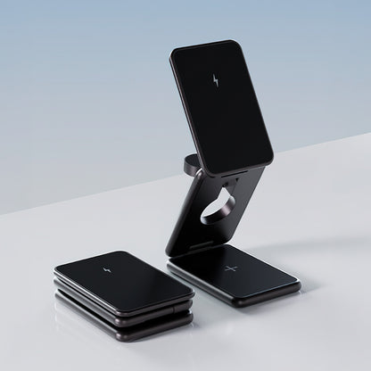 Trådløs Nettverkslader Allity. AWC-230-22WMS 3in1, 22.5W, 1.67A, Grå