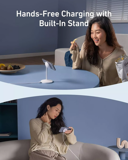 Anker MagGo Stand trådløs nettverkslader, 15W, 1.67A, Hvit A25X1H21