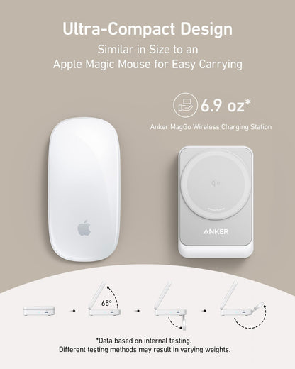 Anker MagGo 3in1 trådløs nettverkslader, 15W, 1.67A, Hvit B2557321