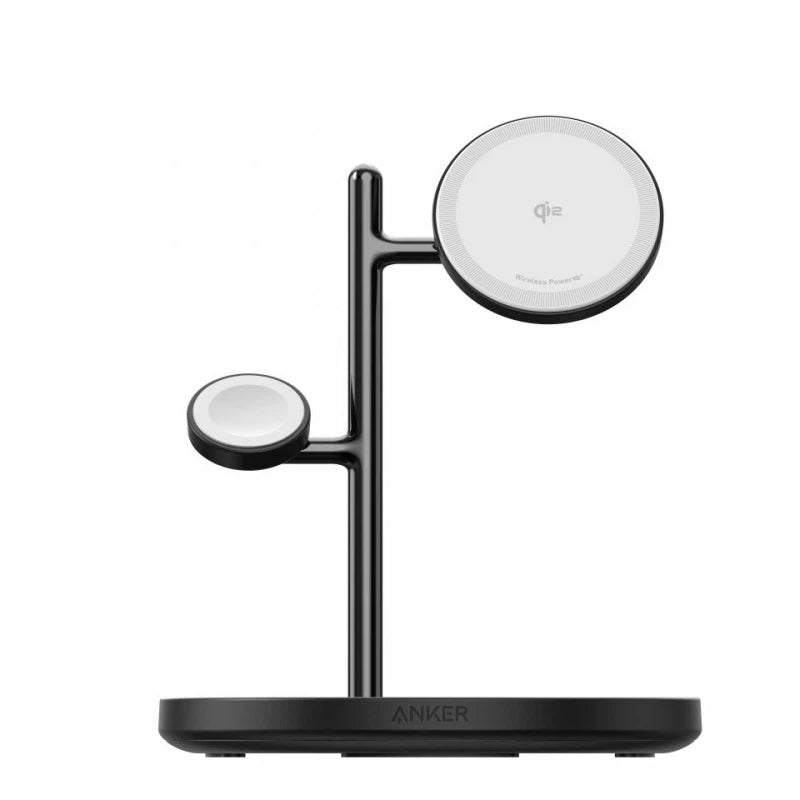 Anker MagGo 3in1 trådløs nettverkslader, 25W, 1.67A, Svart B25M3311