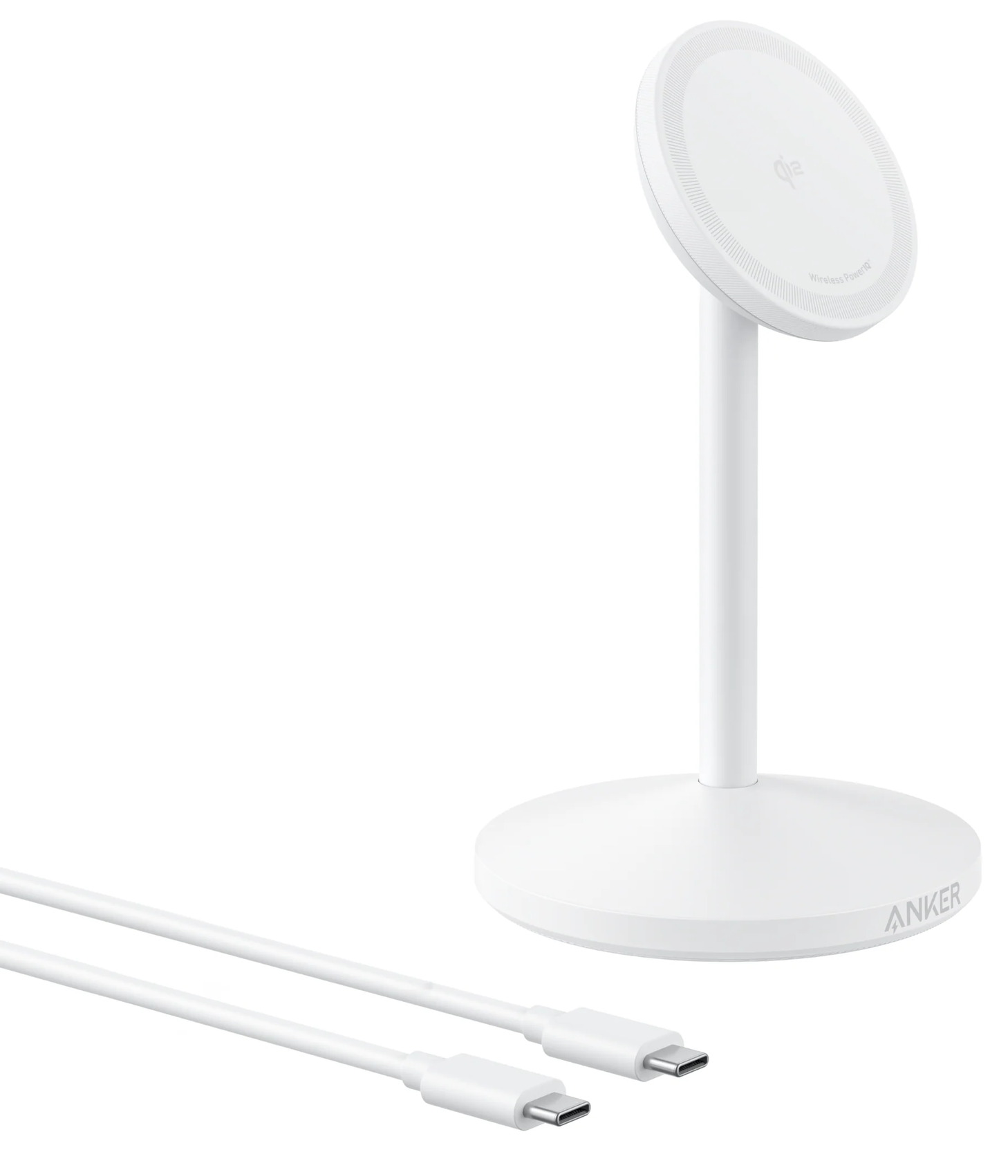 Anker MagGo Stand trådløs nettverkslader, 15W, 1.67A, Hvit A25X1H21