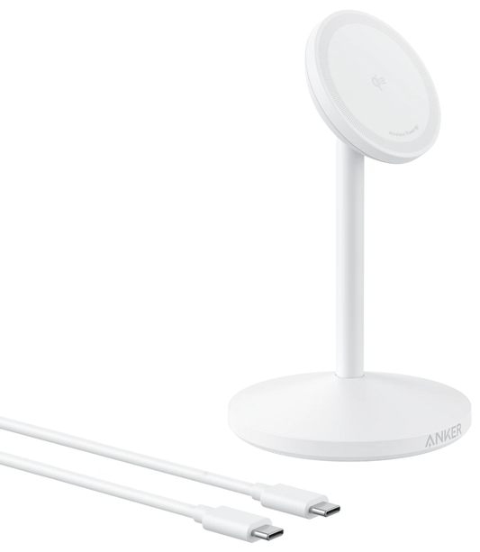 Anker MagGo Stand trådløs nettverkslader, 15W, 1.67A, Hvit A25X1H21