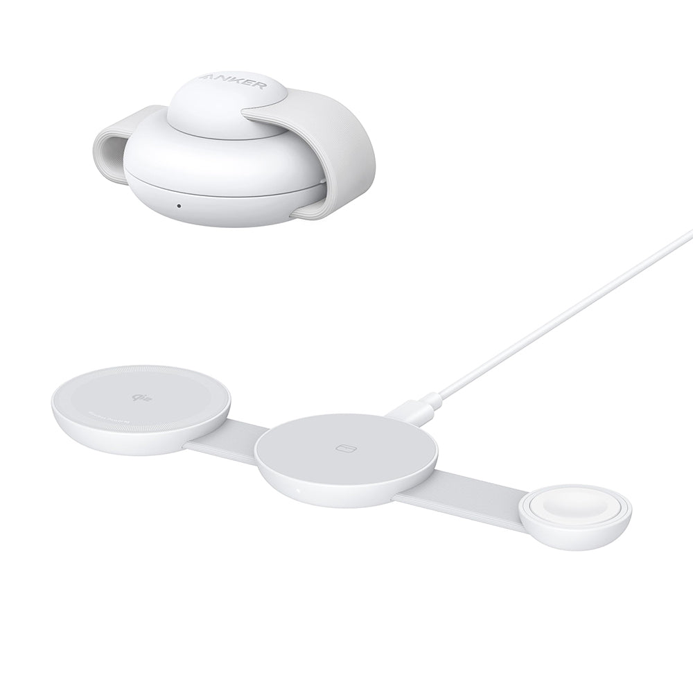 Anker MagGo 3i1 trådløs nettverkslader, 15W, 1,67A, hvit B25M8H21