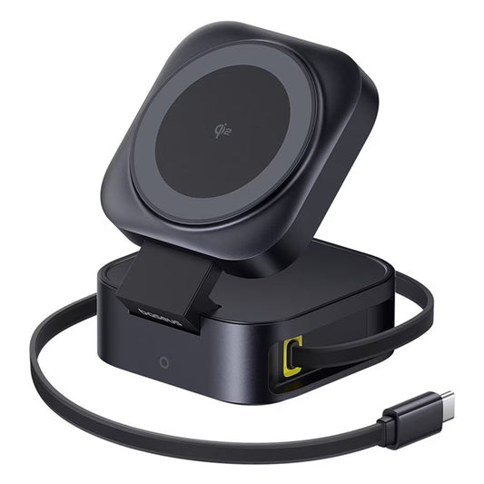 Baseus PicoGo 2in1 trådløs nettverkslader, 67W, 3A, 1 x USB-C, Svart P10276800123-00