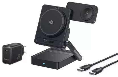 Baseus PicoGo AF21 3i1 trådløs nettlader, 35W, svart E0205401