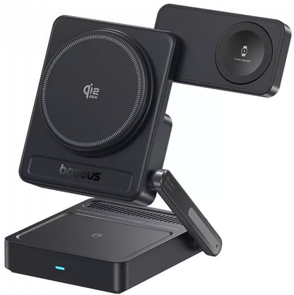 Baseus PicoGo AF21 3-i-1 trådløs nettladelader, 35W, svart E0205402