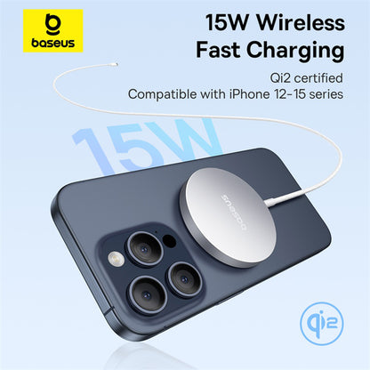 Baseus Simple Mini4 Air trådløs nettverkslader, 15W, 1.67A, Sølv P10278200S11-00