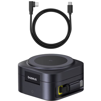 Baseus PicoGo 2in1 trådløs nettverkslader, 67W, 3A, 1 x USB-C, Svart P10276800123-00