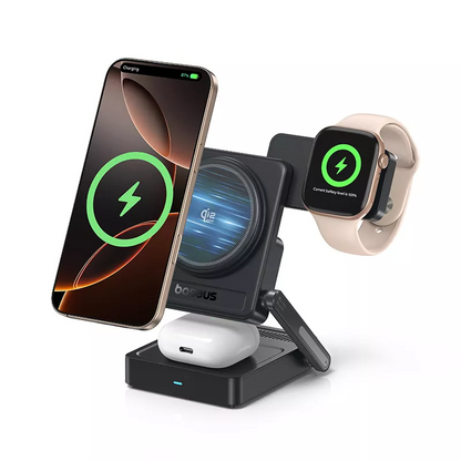 Baseus PicoGo AF21 3i1 trådløs nettlader, 35W, svart E0205401