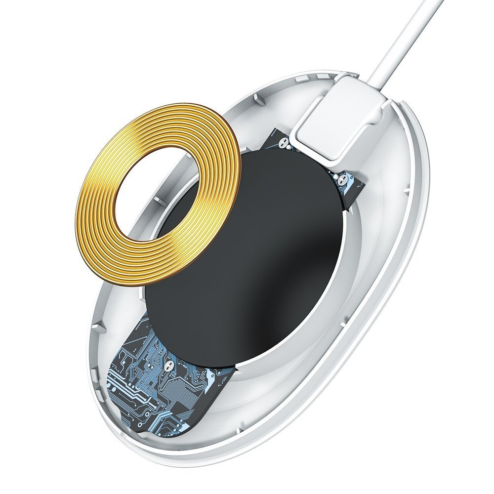 Trådløs Nettlader Baseus Jelly, 15W, 1.67A, Hvit WXGD-02