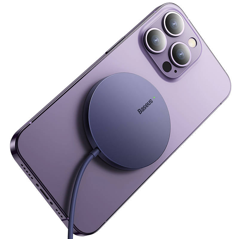 Trådløs Nettverkslader Baseus Simple Mini3, 15W, 1.67A, Lilla CCJJ040205