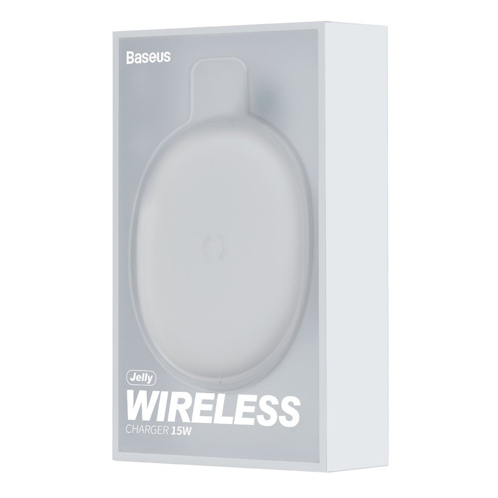 Trådløs Nettlader Baseus Jelly, 15W, 1.67A, Hvit WXGD-02