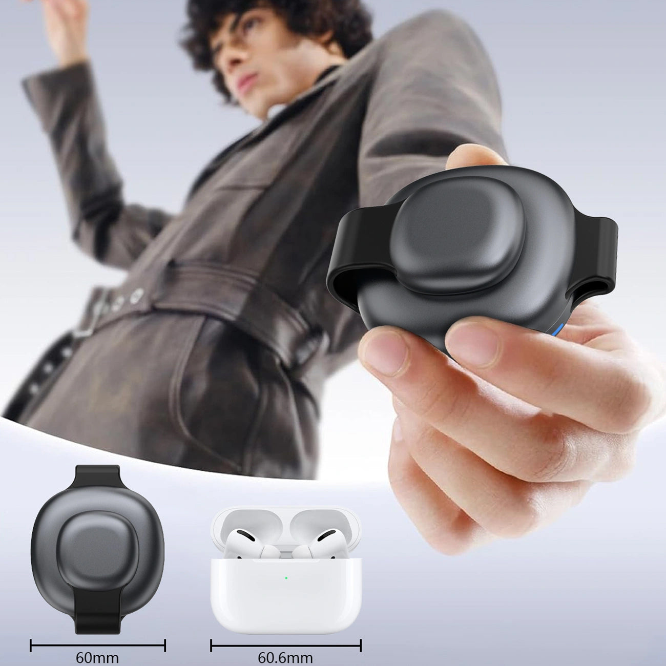 Trådløs Nettverkslader Dudao A11S 3in1, 15W, Svart