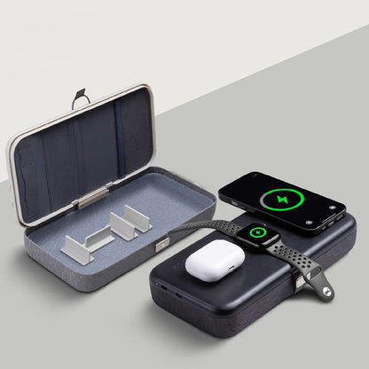 Trådløs Nettverkslader Edizard PowerCube 3in1, 65W, 3.25A, 1 x USB-C, Grå