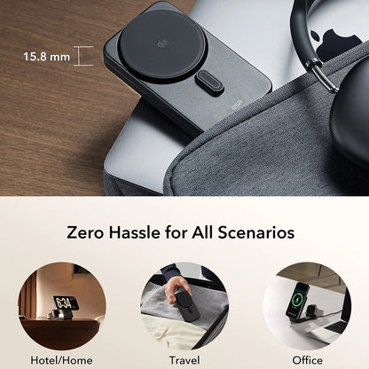 ESR CryoBoost 3in1 trådløs nettverkslader, 25W, Svart