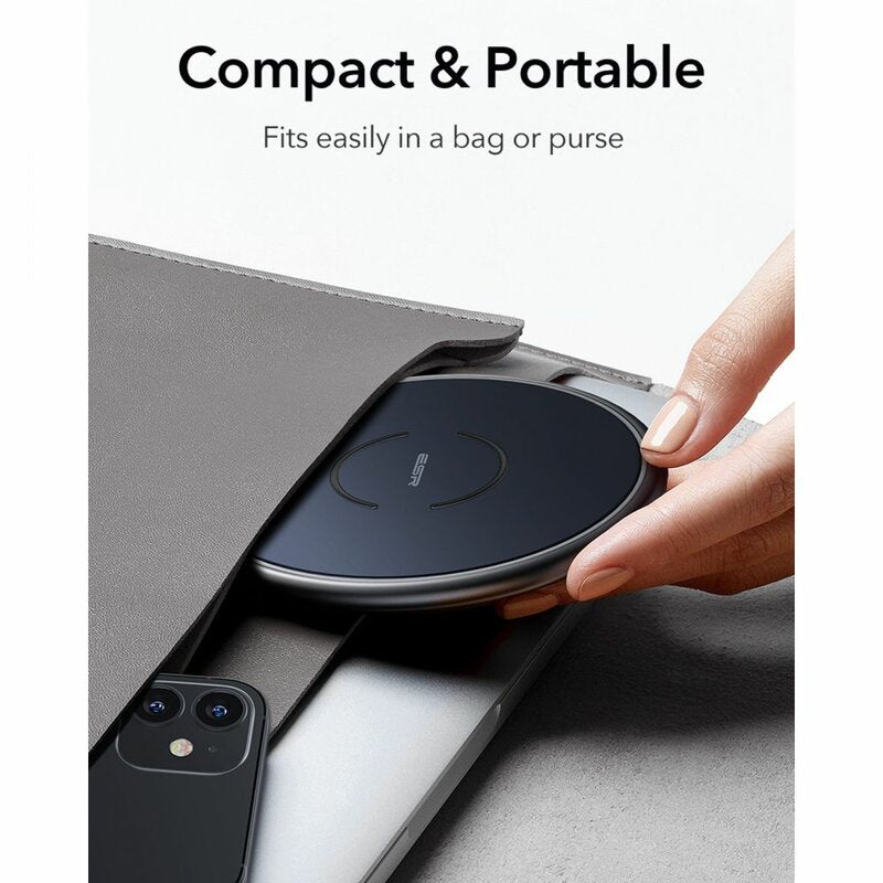 Trådløs Nettverkslader ESR Halolock, 10W, 1.1A, Blå