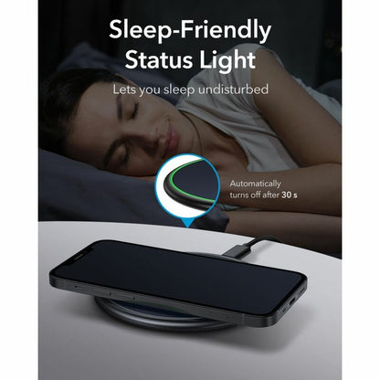 Trådløs Nettverkslader ESR Halolock, 10W, 1.1A, Blå