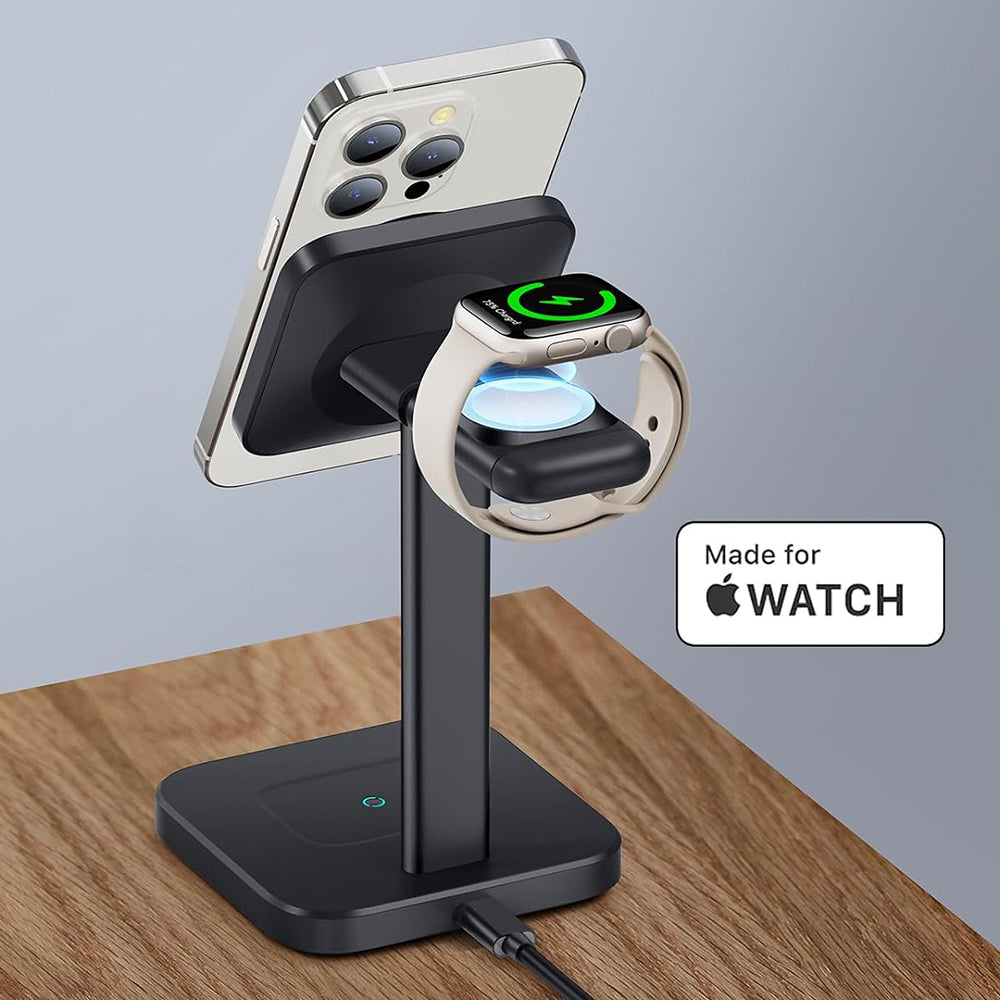 Trådløs Nettverkslader ESR HaloLock 3in1, 15W, 1.67A, Svart