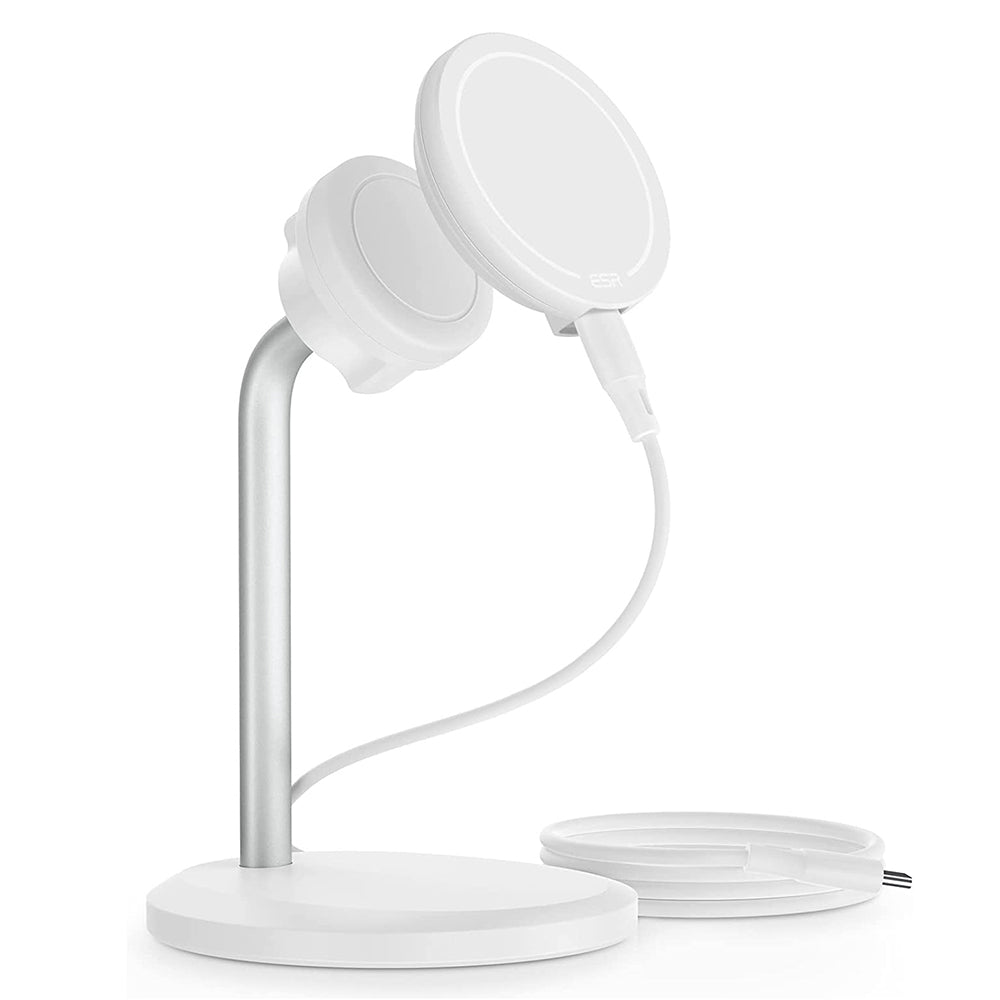 Trådløs Nettverkslader ESR HaloLock Shift, 15W, 1.67A, Hvit