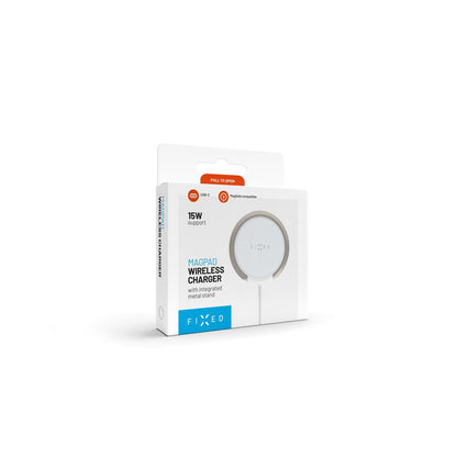 Trådløs Nettverkslader Fixed Ring, 15W, 1.67A, Hvit
