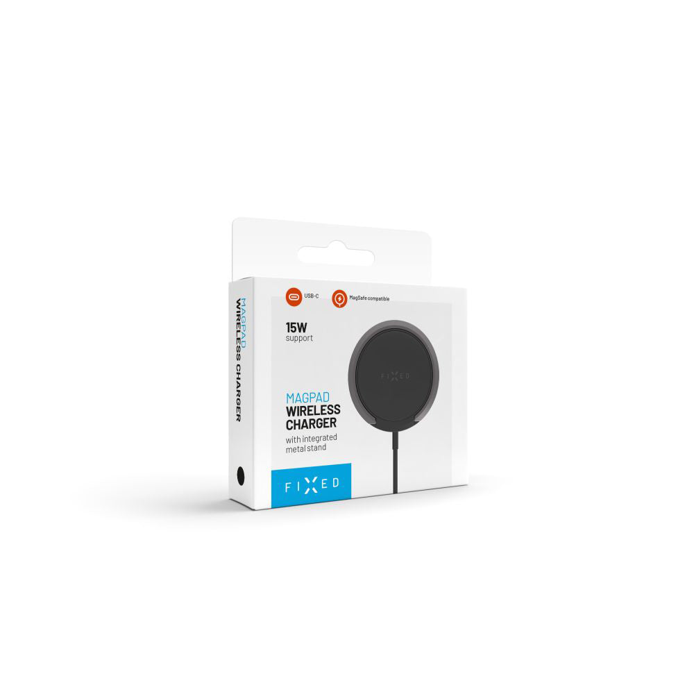 Trådløs Nettverkslader Fixed Ring, 15W, 1.67A, Svart