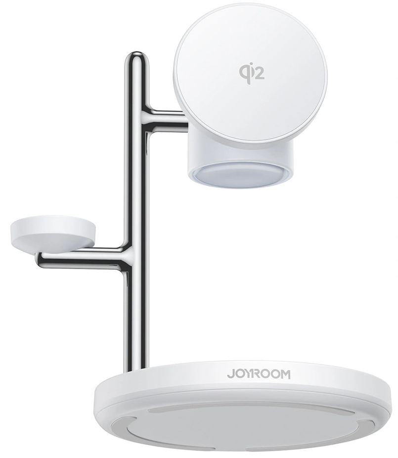 Trådløs Nettlader Joyroom JR-W23 3i1, 15W, 1.67A, Hvit