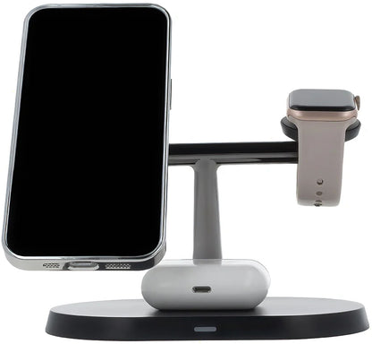 Trådløs Nettverkslader MaXlife MXWC-03 3-i-1, 15W, 1.67A, Svart