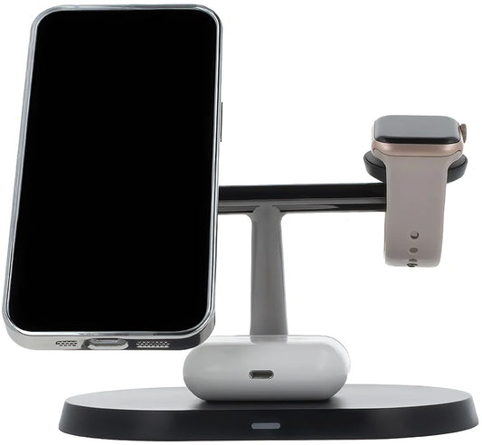 Trådløs Nettverkslader MaXlife MXWC-03 3-i-1, 15W, 1.67A, Svart