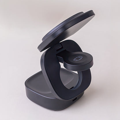 Trådløs Nettlader MaXlife MXWC-06 3in1, 15W, 1.67A, Svart