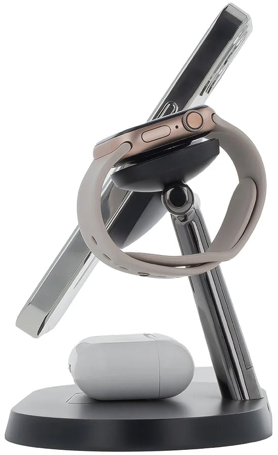Trådløs Nettverkslader MaXlife MXWC-03 3-i-1, 15W, 1.67A, Svart