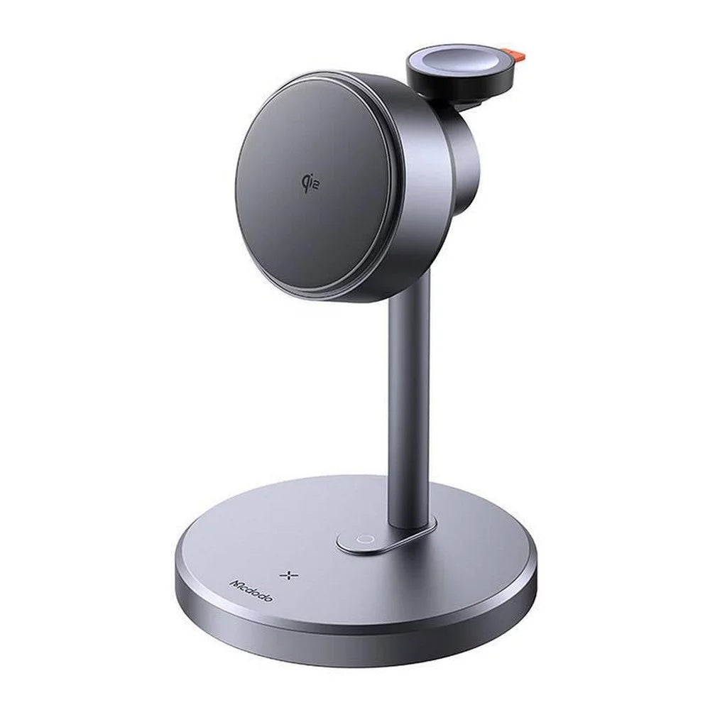 Trådløs Nettlader McDodo CH-2460 Swan 3i1, 22,5W, 1,67A, Grå
