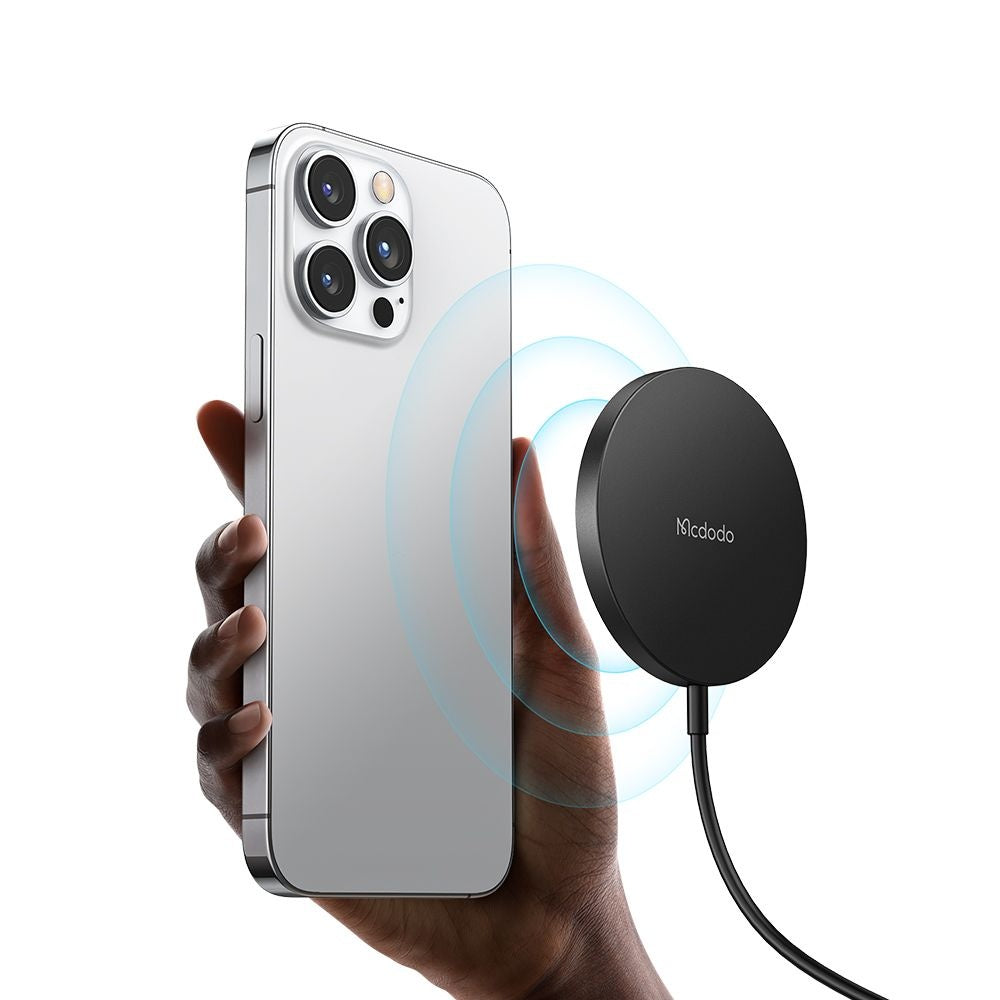 Trådløs Nettverkslader McDodo CH-4360 Moon, 15W, 1.67A, Svart