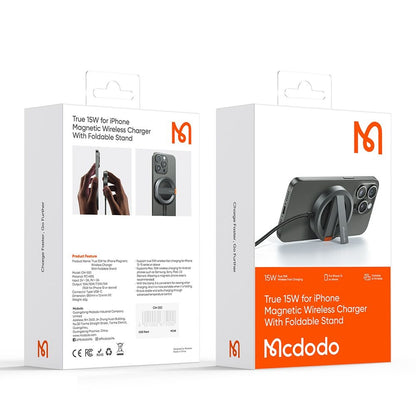 Trådløs Nettverkslader McDodo CH-5500, 15W, 1.67A, Grå