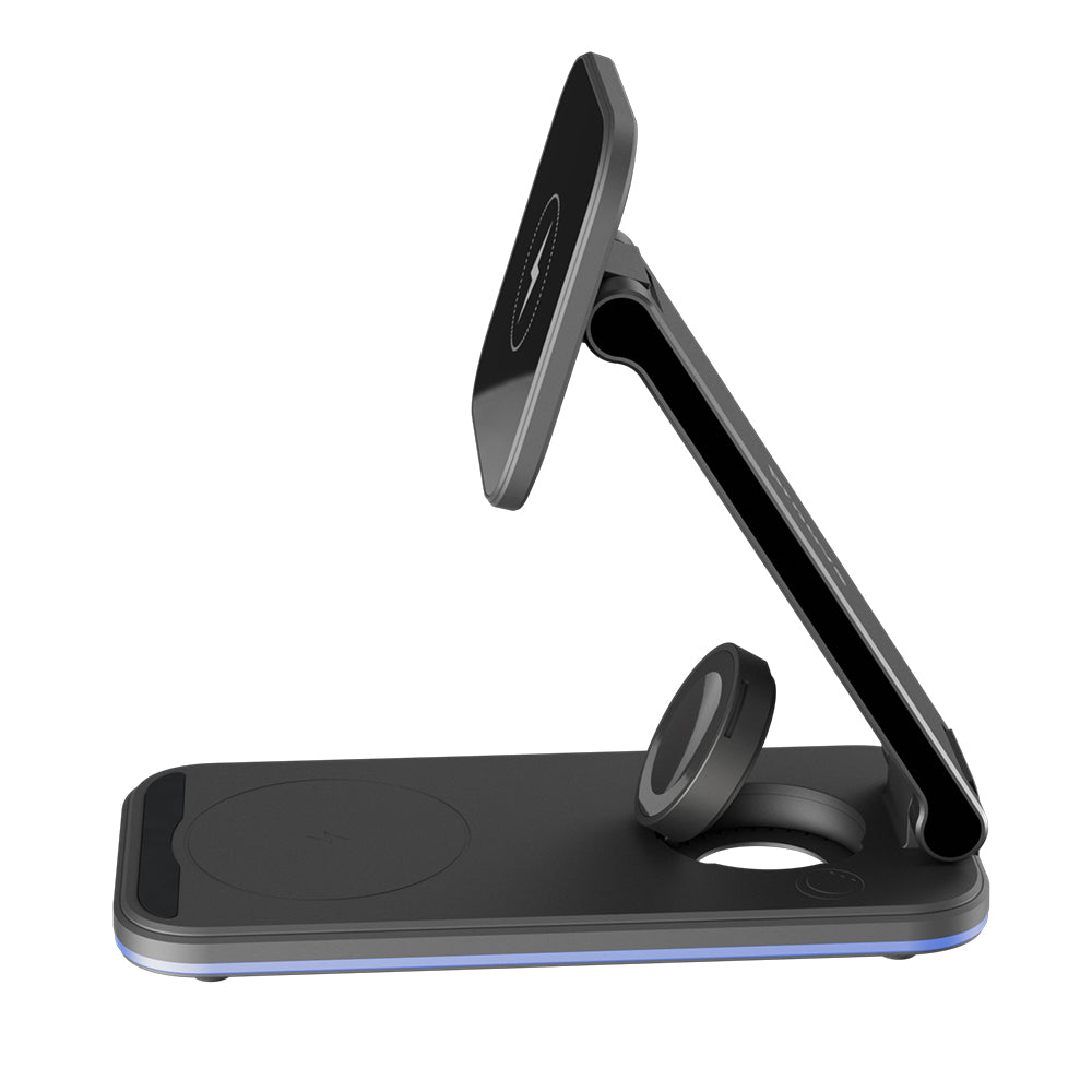 Trådløs Nettverkslader Proove Energy Fold 3in1, 15W, 1.67A, Svart WSEF15010001