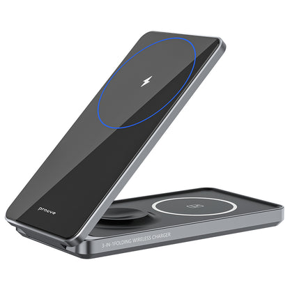 Trådløs Nettverkslader Proove Metal Edge 3in1, 15W, 1.67A, Grå WSME15010003