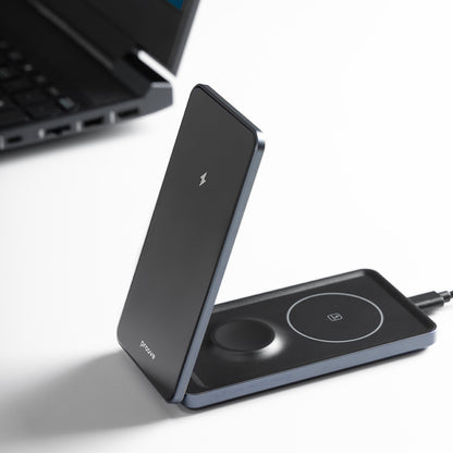 Trådløs Nettverkslader Proove Metal Edge 3in1, 15W, 1.67A, Grå WSME15010003