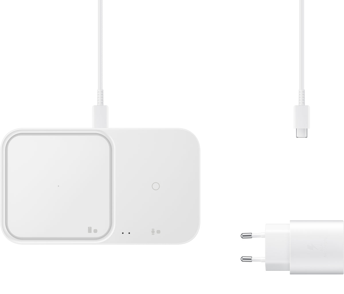 Samsung Duo trådløs nettverkslader, 15W, 1,67A, hvit, forseglet EP-P5400TWEGEU