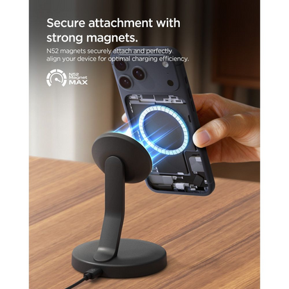 Trådløs Nettverkslader Spigen EF151MS, 15W, 1.67A, Svart