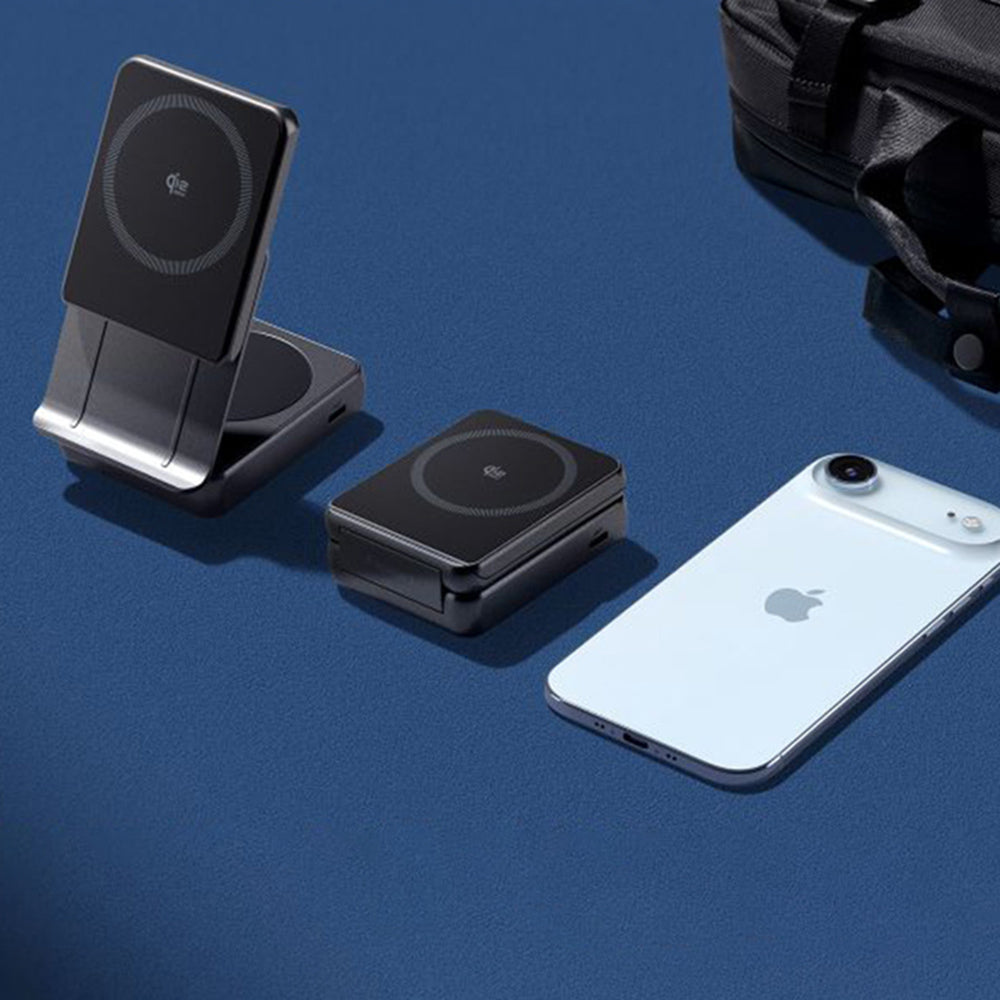 Trådløs Nettverkslader Spigen EF302MOQ 3in1, 25W, 1 x USB-C, Grå