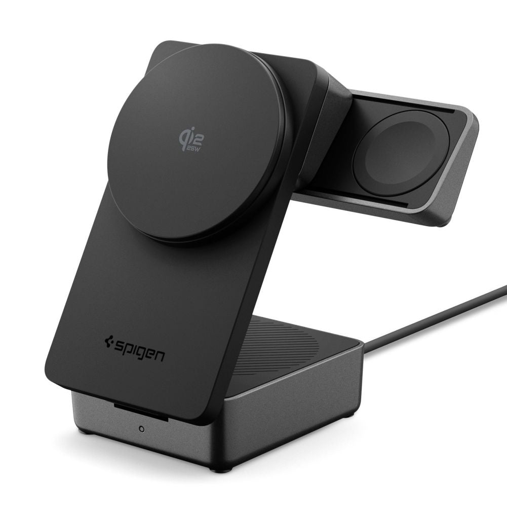 Trådløs Nettverkslader Spigen EF323MQ Essential 3in1, 25W, Svart ACH10398