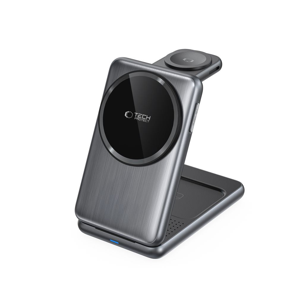 Trådløs Nettverkslader Tech-Protect A42 3i1, 15W, 1.67A, Grå