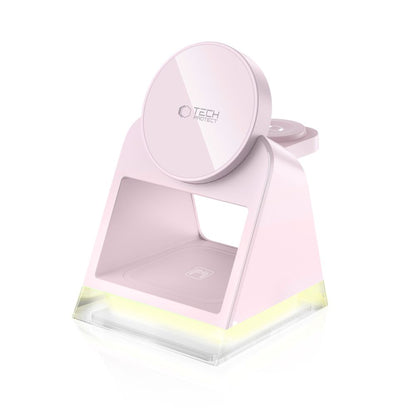 Trådløs Nettverkslader Tech-Protect A43 3in1, 15W, 1.67A, Rosa
