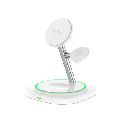 Trådløs nettverkslader Tech-Protect QI15W-A46 3in1, 15W, 1.67A, Hvit