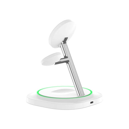 Trådløs nettverkslader Tech-Protect QI15W-A46 3in1, 15W, 1.67A, Hvit