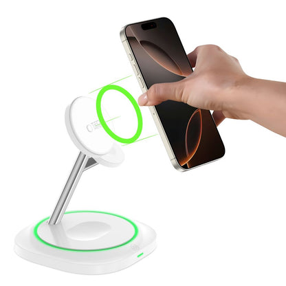Trådløs nettverkslader Tech-Protect QI15W-A46 3in1, 15W, 1.67A, Hvit