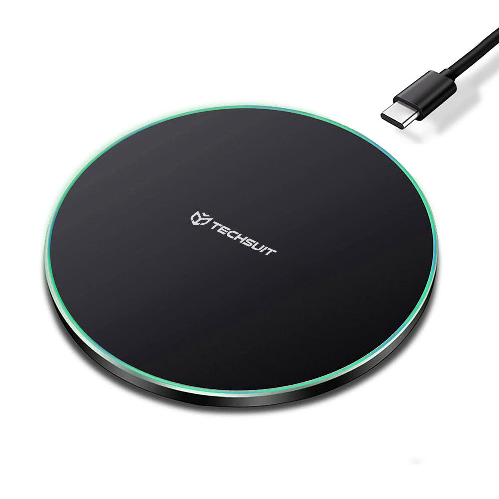 Trådløs Nettverkslader Techsuit CHWR031 Premium, 15W, 1.67A, Svart