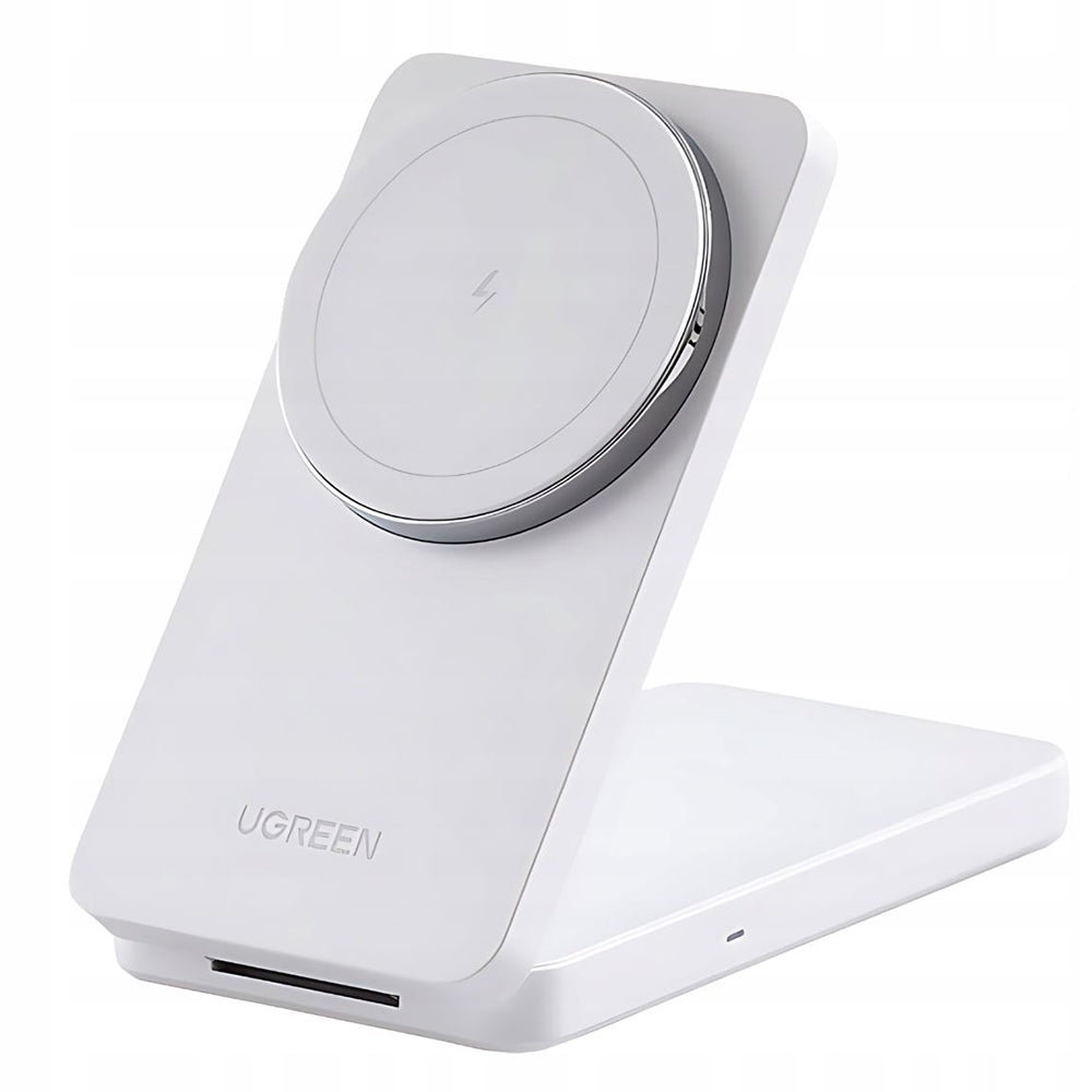 UGREEN W528 2in1 trådløs nettverkslader, 20W, 1.67A, Hvit