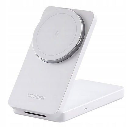 UGREEN W528 2in1 trådløs nettverkslader, 20W, 1.67A, Hvit