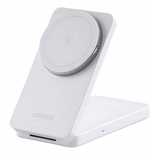 UGREEN W528 2in1 trådløs nettverkslader, 20W, 1.67A, Hvit