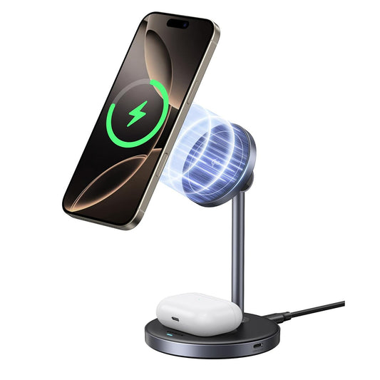 UGREEN W710 3in1 trådløs nettverkslader, 20W, 1.67A, 1 x USB-C, Svart
